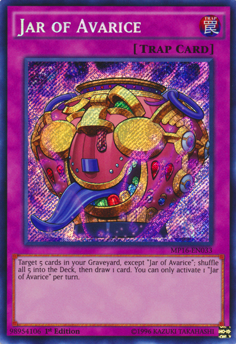 Jar of Avarice [MP16-EN033] Secret Rare | Total Play