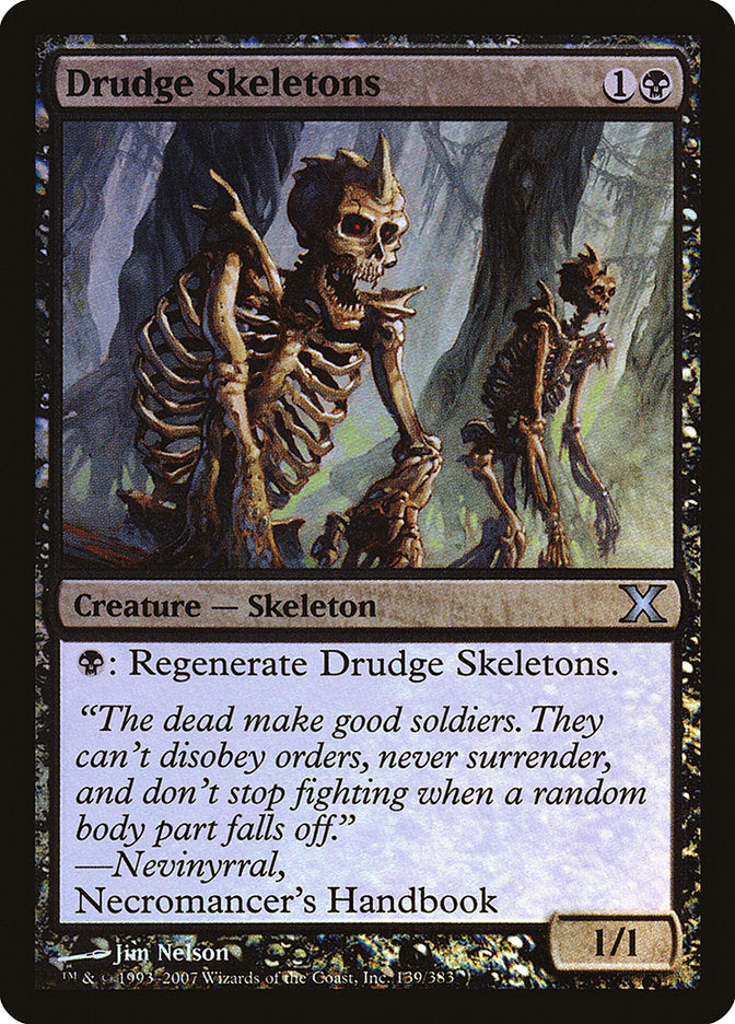 Drudge Skeletons (Premium Foil) [Tenth Edition] | Total Play