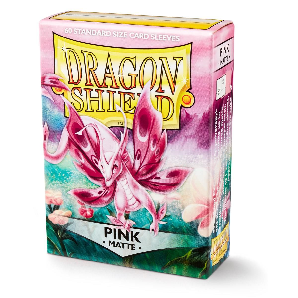 Dragon Shield: Standard 60ct Sleeves - Pink (Matte) | Total Play