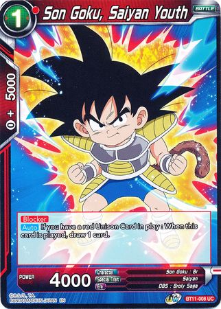 Son Goku, Saiyan Youth (BT11-008) [Vermilion Bloodline] | Total Play