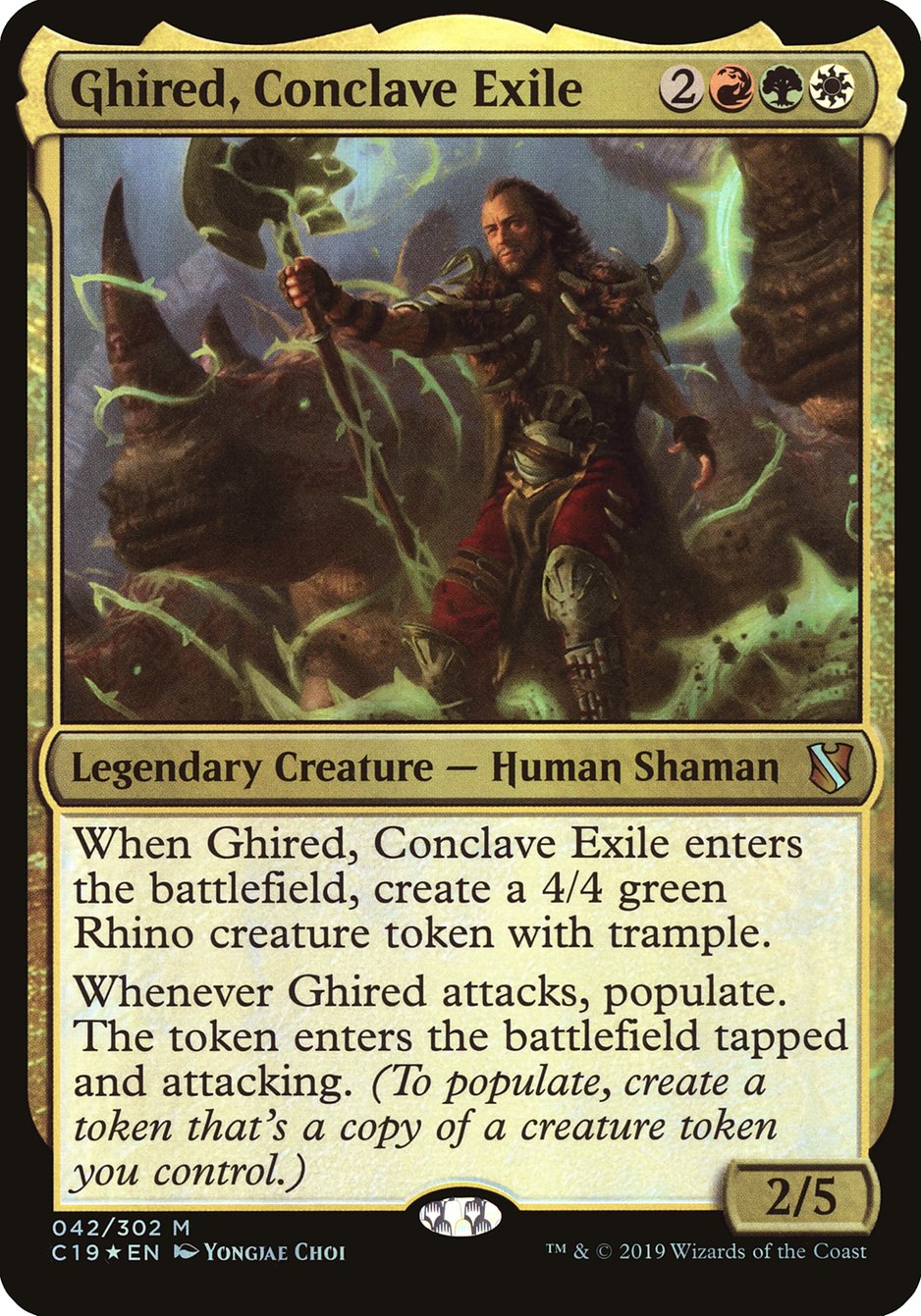 Ghired, Conclave Exile (Oversized) [Commander 2019 Oversized] | Total Play