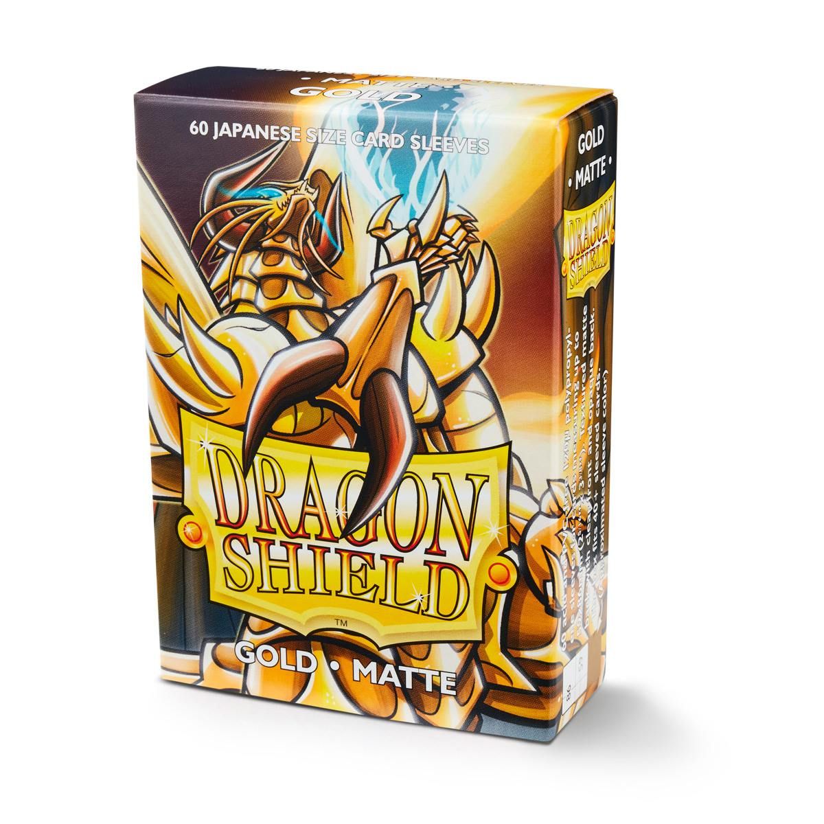 Dragon Shield: Japanese Size 60ct Sleeves - Gold (Matte) | Total Play