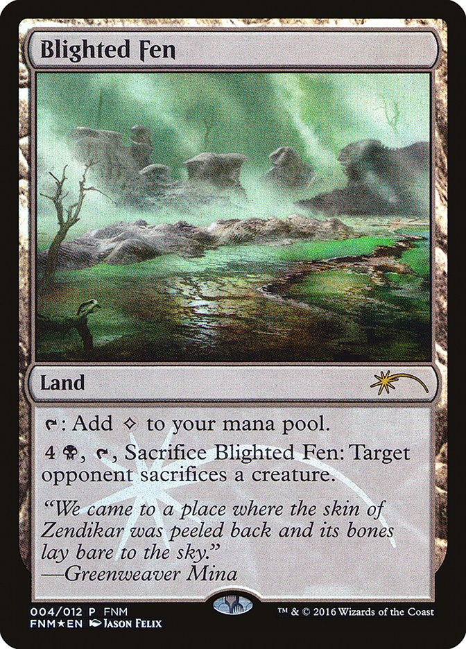Blighted Fen [Friday Night Magic 2016] | Total Play