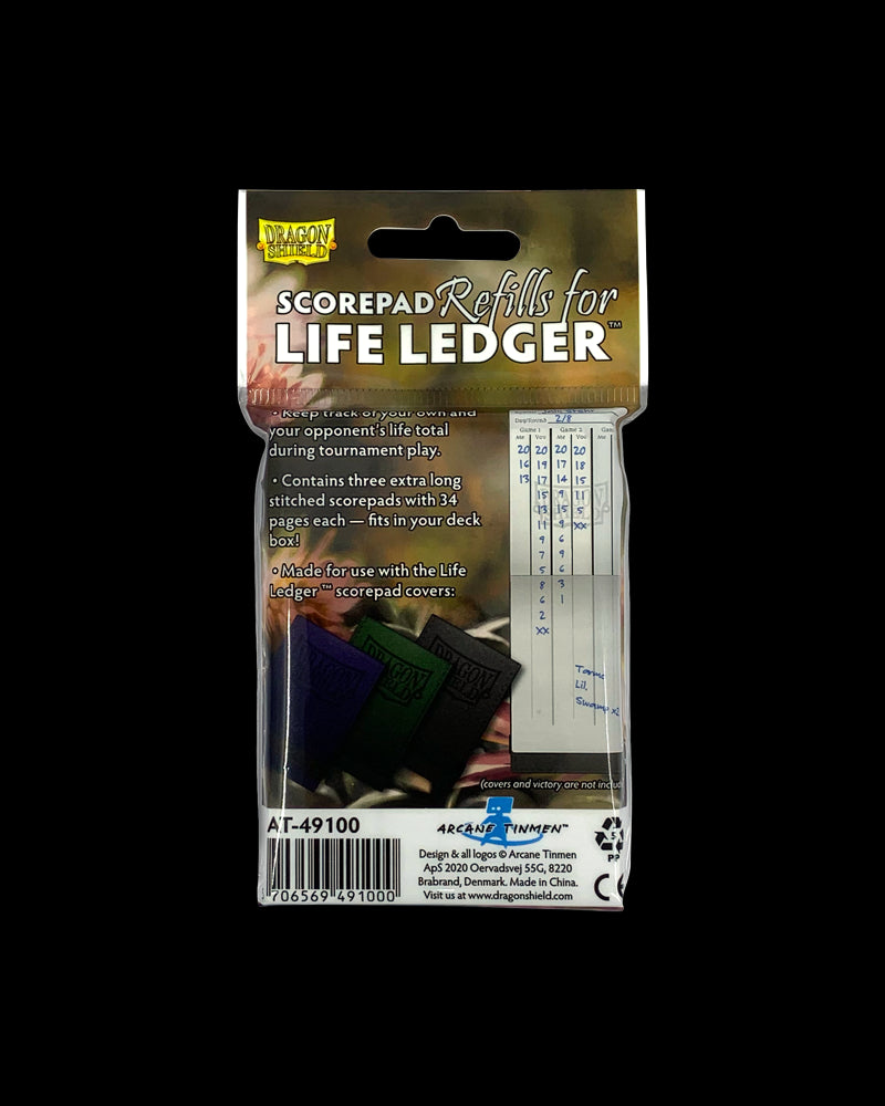 Dragon Shield: Life Ledger - Scorepad Refills | Total Play