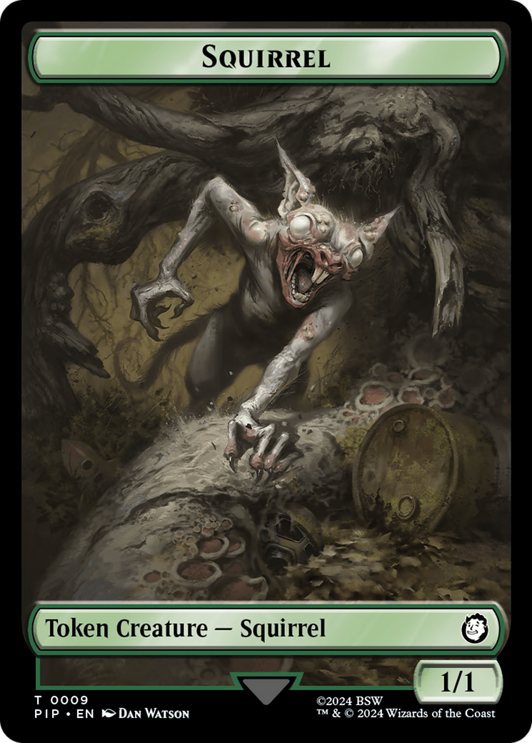 Junk // Squirrel Double-Sided Token [Fallout Tokens] | Total Play