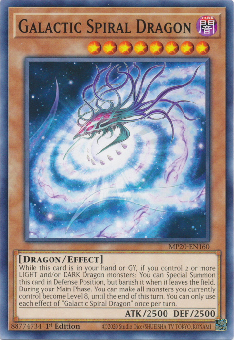 Galactic Spiral Dragon [MP20-EN160] Common | Total Play