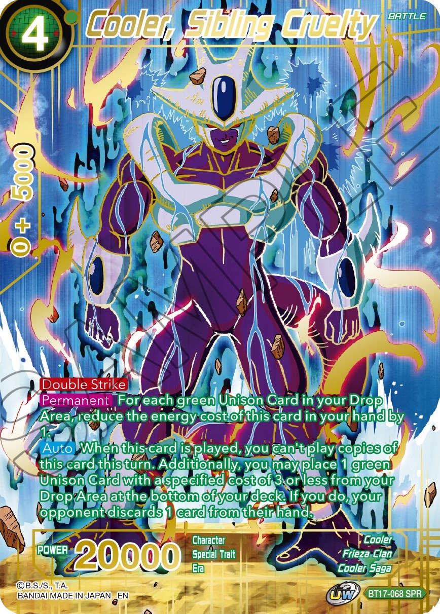 Cooler, Sibling Cruelty (SPR) (BT17-068) [Ultimate Squad] | Total Play