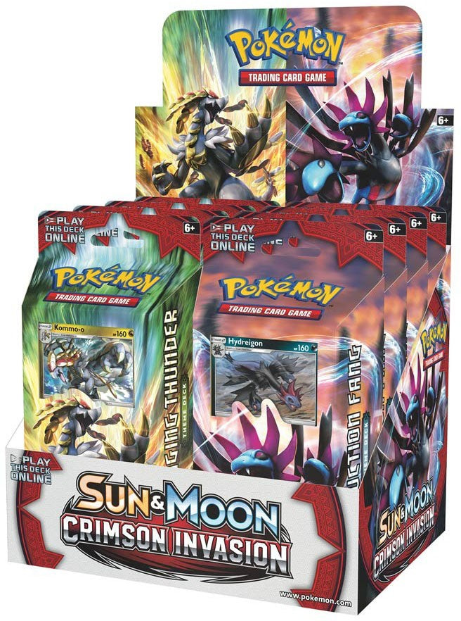 Sun & Moon: Crimson Invasion - Theme Deck Display | Total Play