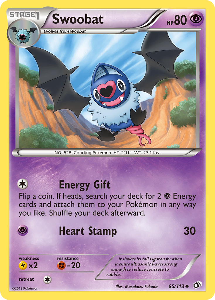 Swoobat (65/113) [Black & White: Legendary Treasures] | Total Play