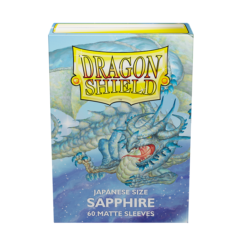 Dragon Shield: Japanese Size 60ct Sleeves - Sapphire (Matte) | Total Play