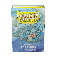 Dragon Shield: Japanese Size 60ct Sleeves - Sapphire (Matte) | Total Play