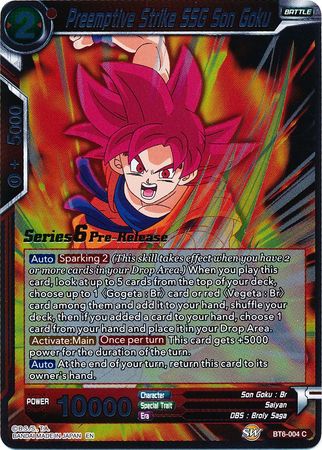 Preemptive Strike SSG Son Goku (BT6-004_PR) [Destroyer Kings Prerelease Promos] | Total Play