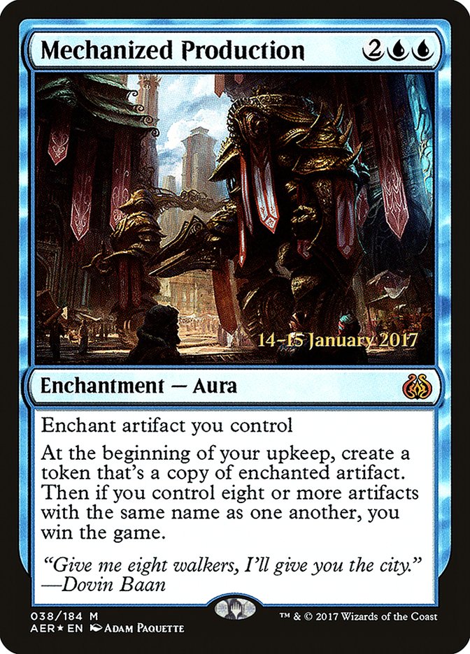 Mechanized Production [Aether Revolt Prerelease Promos] | Total Play