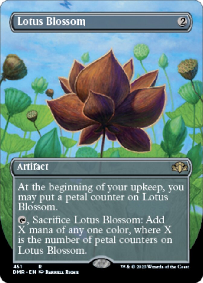 Lotus Blossom (Borderless Alternate Art) [Dominaria Remastered] | Total Play