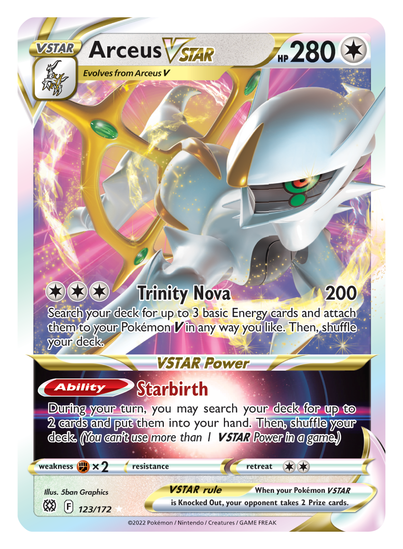 Arceus VSTAR (123/172) (Jumbo Card) [Sword & Shield: Brilliant Stars] | Total Play