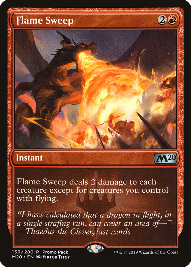 Flame Sweep (Promo Pack) [Core Set 2020 Promos] | Total Play