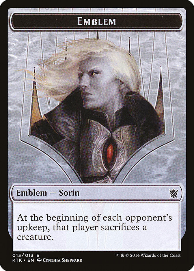 Sorin, Solemn Visitor Emblem [Khans of Tarkir Tokens] | Total Play
