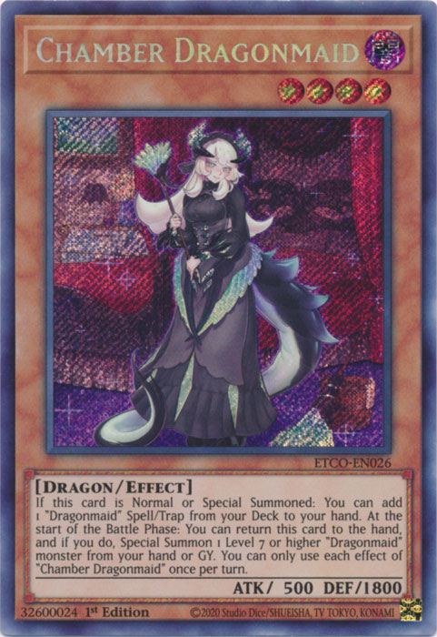 Chamber Dragonmaid [ETCO-EN026] Secret Rare | Total Play