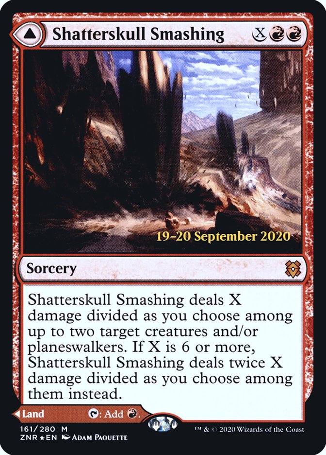 Shatterskull Smashing // Shatterskull, the Hammer Pass [Zendikar Rising Prerelease Promos] | Total Play