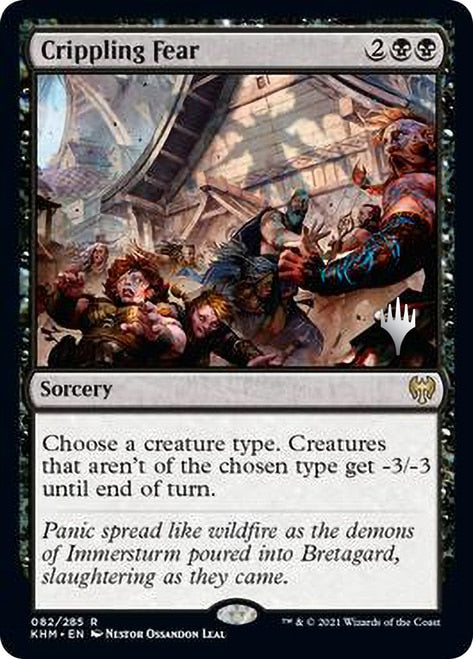 Crippling Fear (Promo Pack) [Kaldheim Promos] | Total Play