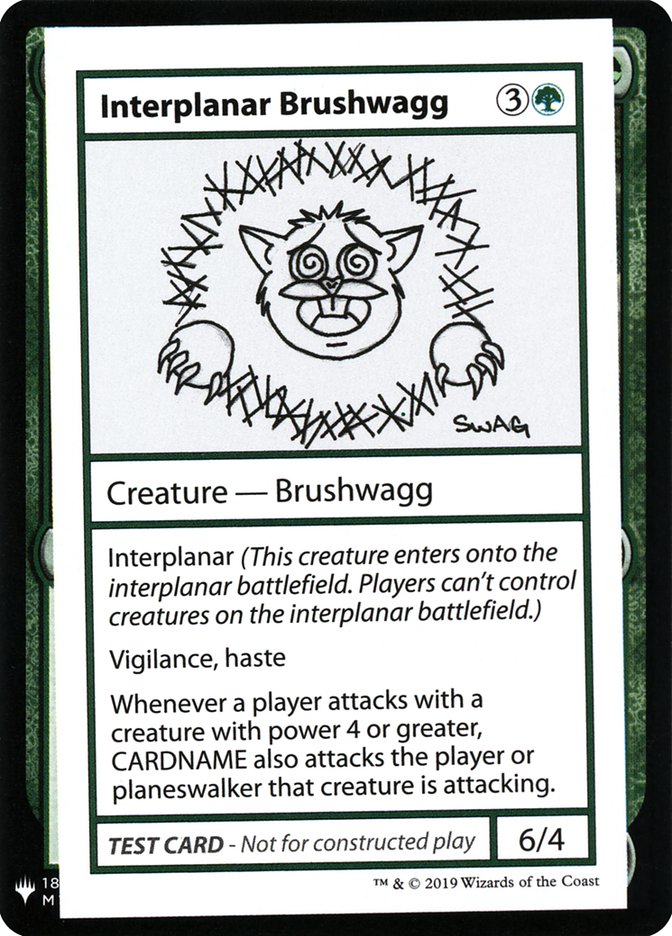 Interplanar Brushwagg [Mystery Booster Playtest Cards] | Total Play