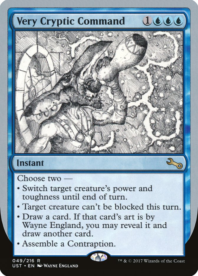 Very Cryptic Command (Black and White Art) [Unstable] | Total Play