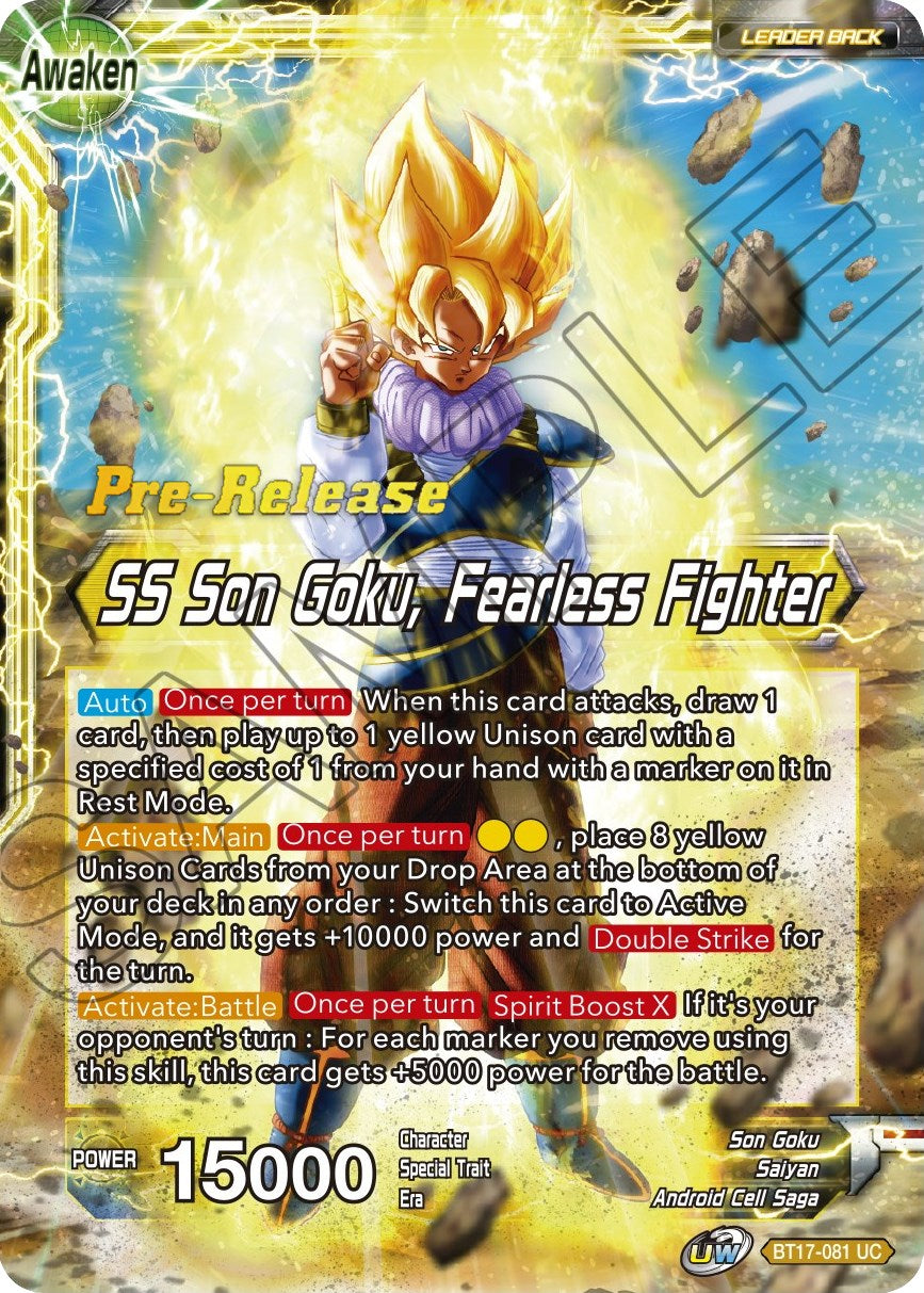 Son Goku // SS Son Goku, Fearless Fighter (BT17-081) [Ultimate Squad Prerelease Promos] | Total Play