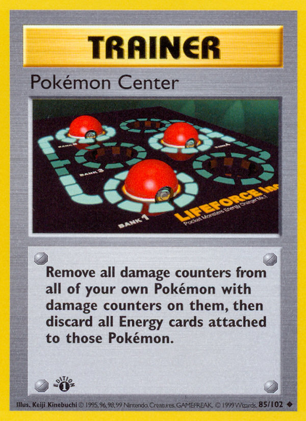 Pokemon Center (85/102) (Shadowless) [Base Set 1st Edition] | Total Play