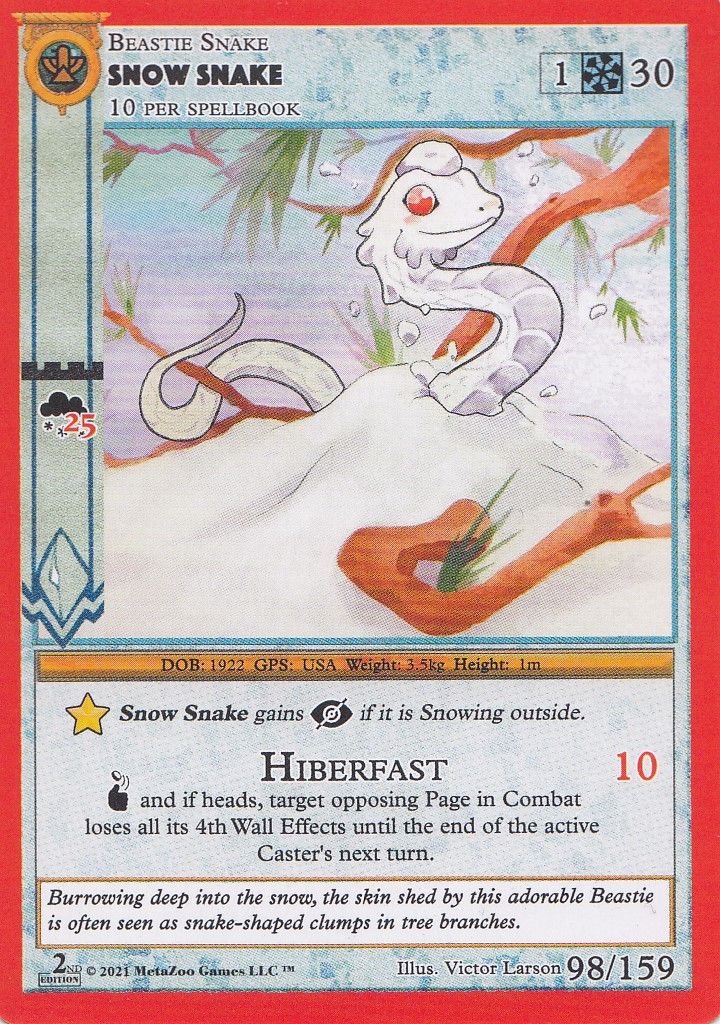 Snow Snake [Cryptid Nation: Second Edition] | Total Play