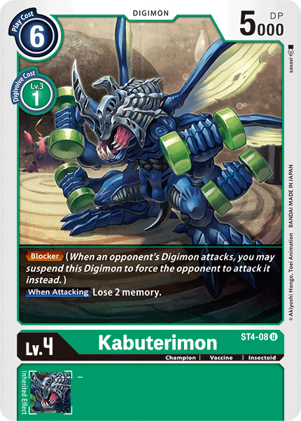 Kabuterimon [ST4-08] [Starter Deck: Giga Green] | Total Play