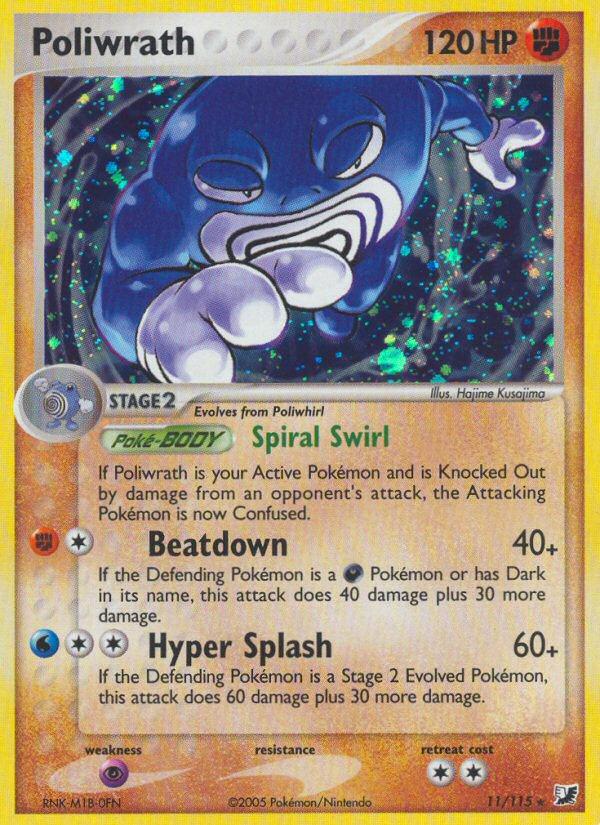 Poliwrath (11/115) [EX: Unseen Forces] | Total Play