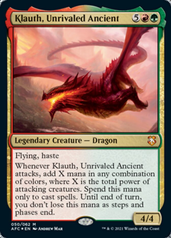 Klauth, Unrivaled Ancient [Dungeons & Dragons: Adventures in the Forgotten Realms Commander] | Total Play