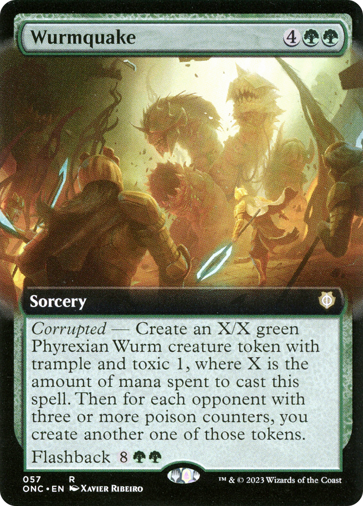 Wurmquake (Extended Art) [Phyrexia: All Will Be One Commander] | Total Play