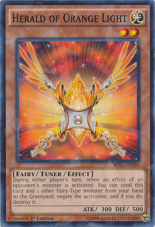 Herald of Orange Light [BP03-EN050] Shatterfoil Rare | Total Play