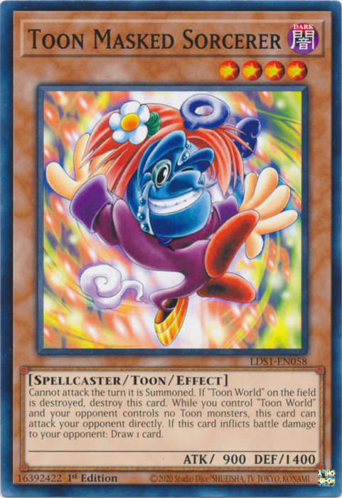 Toon Masked Sorcerer [LDS1-EN058] Common | Total Play