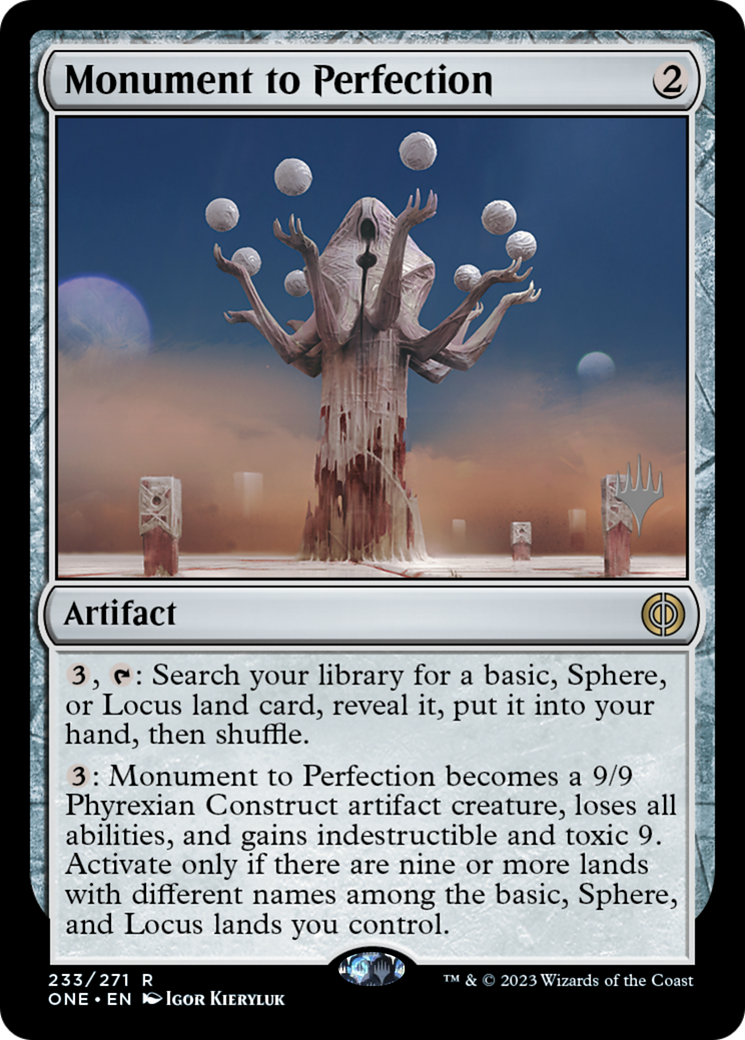 Monument to Perfection (Promo Pack) [Phyrexia: All Will Be One Promos] | Total Play