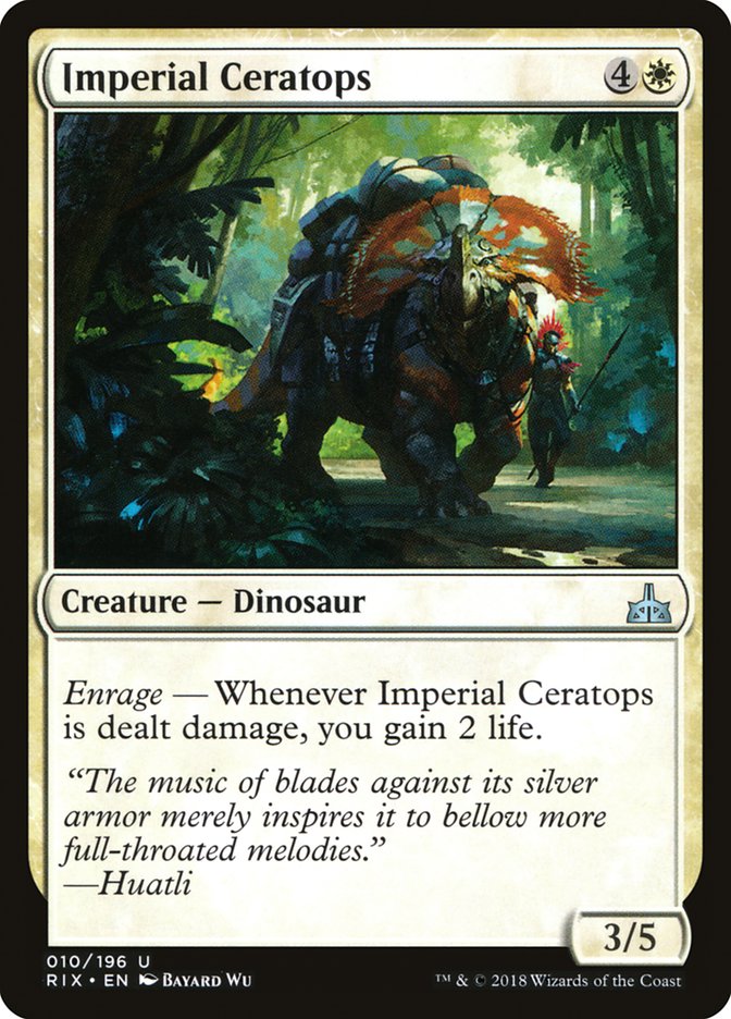 Imperial Ceratops [Rivals of Ixalan] | Total Play