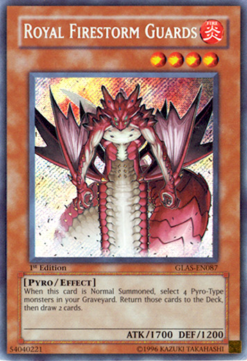 Royal Firestorm Guards [GLAS-EN087] Secret Rare | Total Play