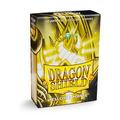 Dragon Shield: Japanese Size 60ct Sleeves - Yellow (Matte) | Total Play