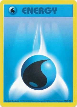 Water Energy (102/102) [Base Set Shadowless Unlimited] | Total Play
