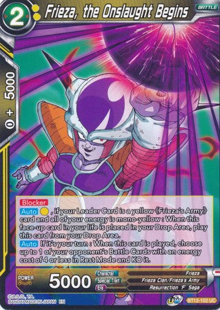 Frieza, the Onslaught Begins (BT12-102) [Vicious Rejuvenation] | Total Play