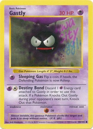Gastly (50/102) [Base Set Shadowless Unlimited] | Total Play