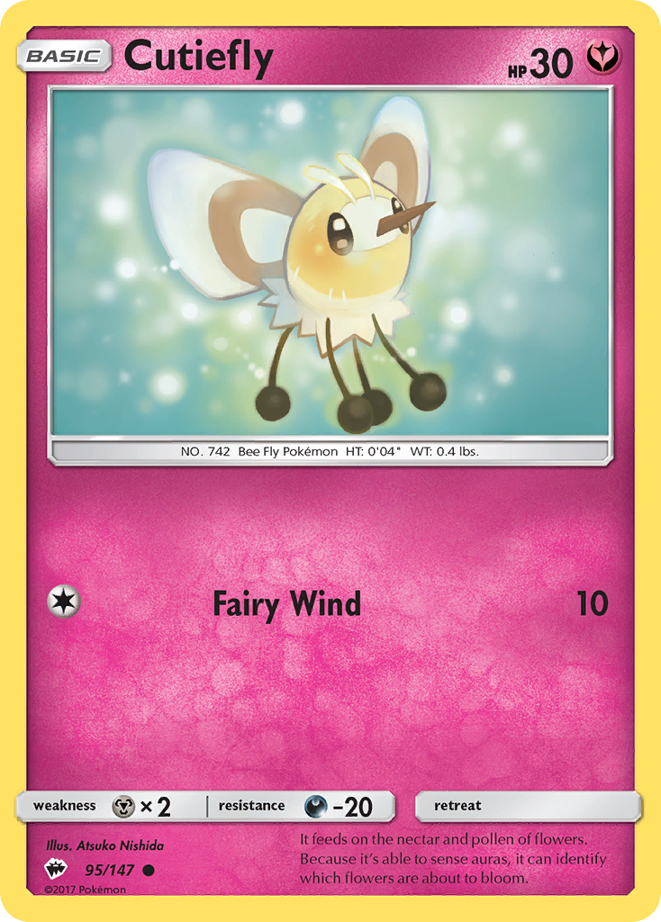 Cutiefly (95/147) [Sun & Moon: Burning Shadows] | Total Play