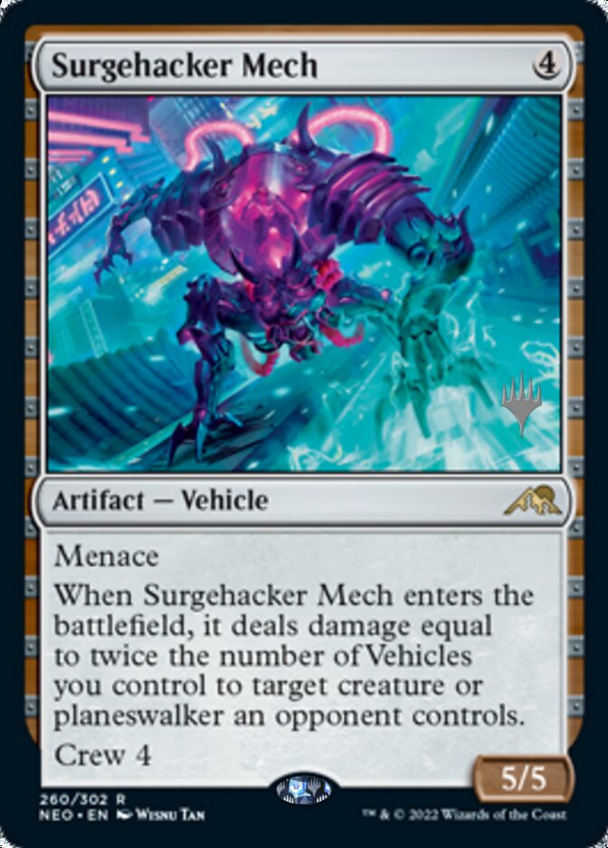 Surgehacker Mech (Promo Pack) [Kamigawa: Neon Dynasty Promos] | Total Play