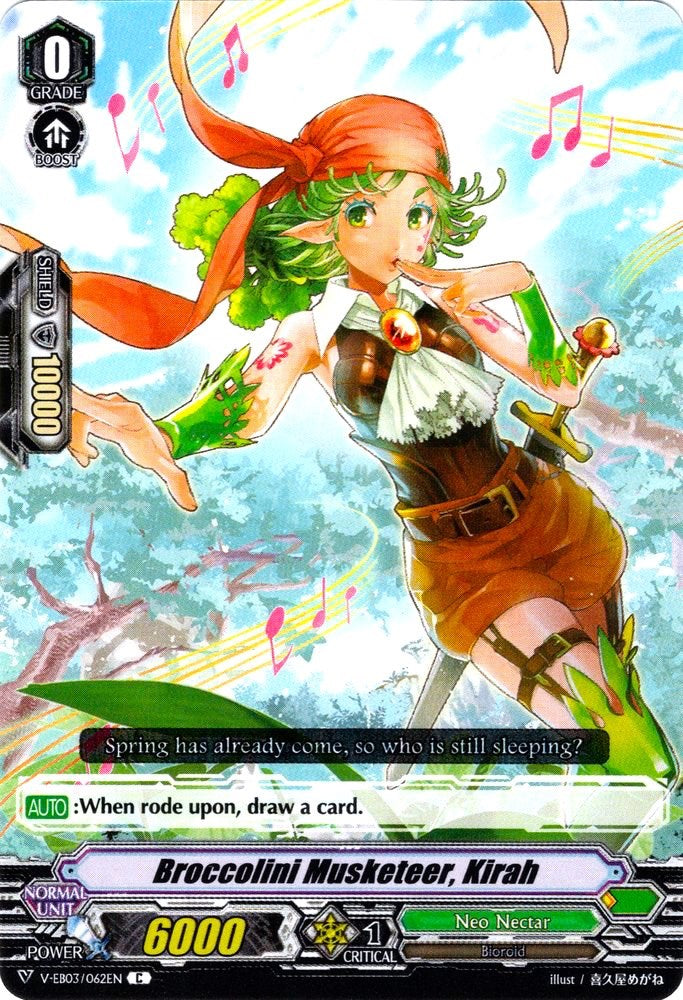Broccolini Musketeer, Kirah (V-EB03/062EN) [ULTRARARE MIRACLE COLLECTION] | Total Play