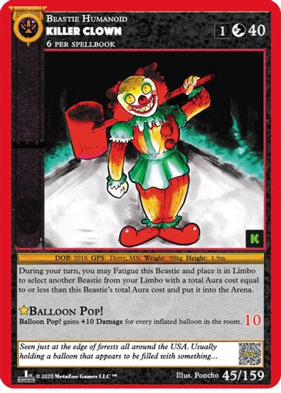 Killer Clown [Cryptid Nation: Kickstarter Edition] | Total Play