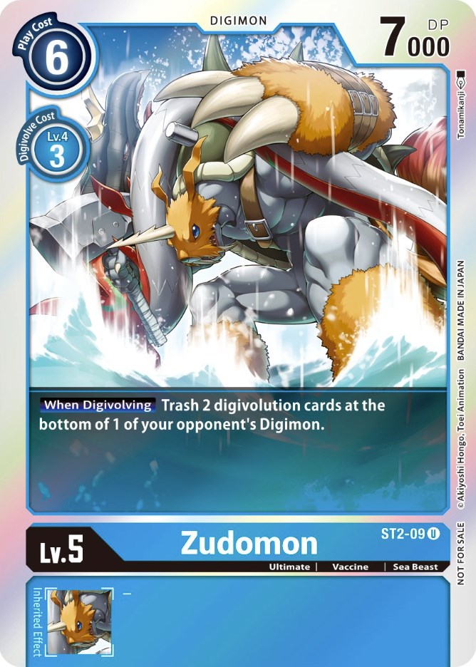 Zudomon [ST2-09] (Official Tournament Pack Vol. 6) [Starter Deck: Cocytus Blue Promos] | Total Play