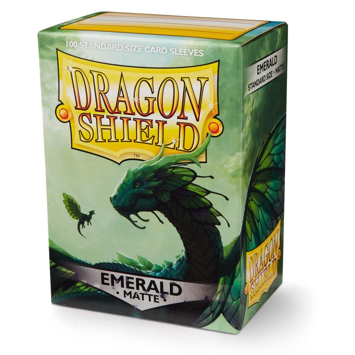 Dragon Shield: Standard 100ct Sleeves - Emerald (Matte) | Total Play