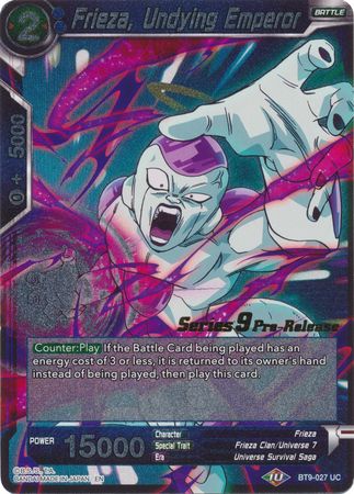 Frieza, Undying Emperor (BT9-027) [Universal Onslaught Prerelease Promos] | Total Play
