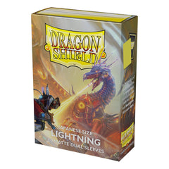 Dragon Shield: Japanese Size 60ct Sleeves - Lightning (Dual Matte) | Total Play